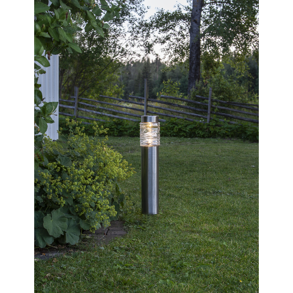Solar Priklamp -RVS -Warm Wit -57CM -Zonne-Energie