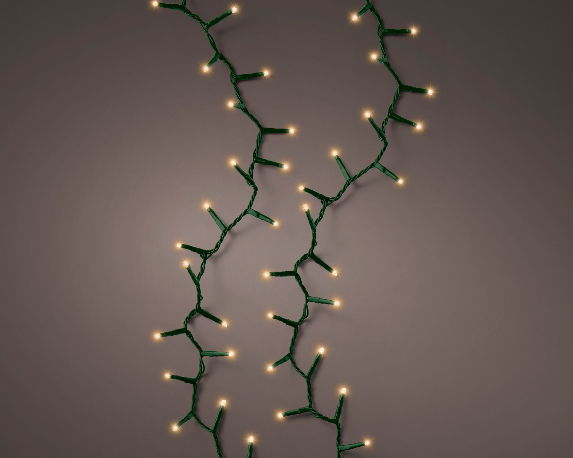 Easy fix kerstboom verlichting met 400 LED lampjes - 1,5m - extra warm wit Easy fix kerstboom verlichting met 400 LED lampjes - 1,5m - extra warm wit