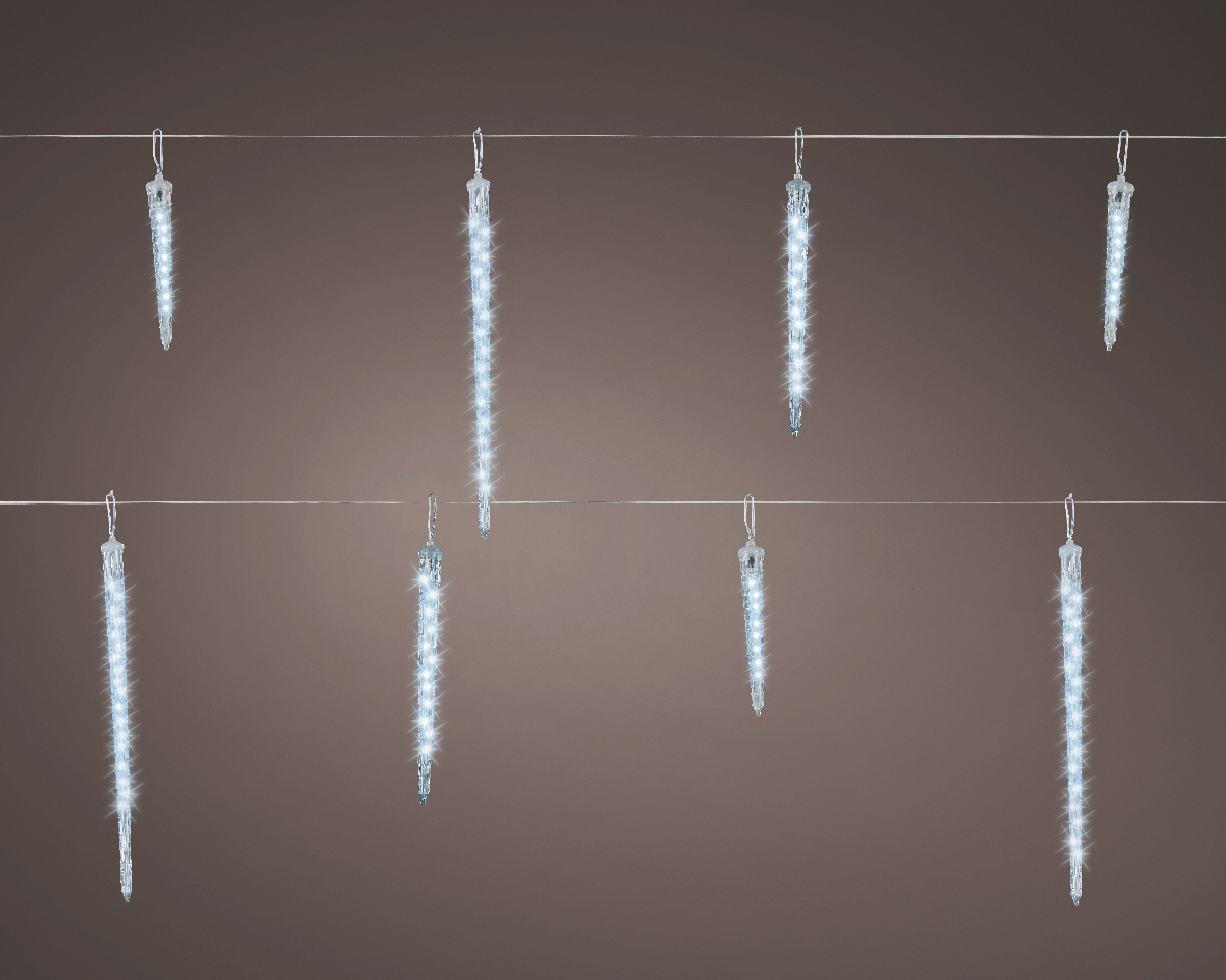 IJspegelverlichting - 2,8 meter - 8 ijspegels - koel wit