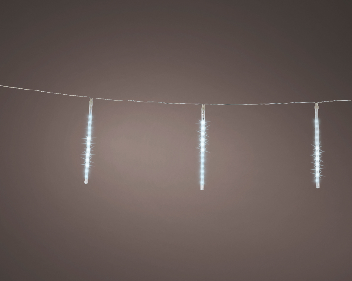 IJspegelverlichting - 2 meter - 6 ijspegels - koel wit - met druppel effect