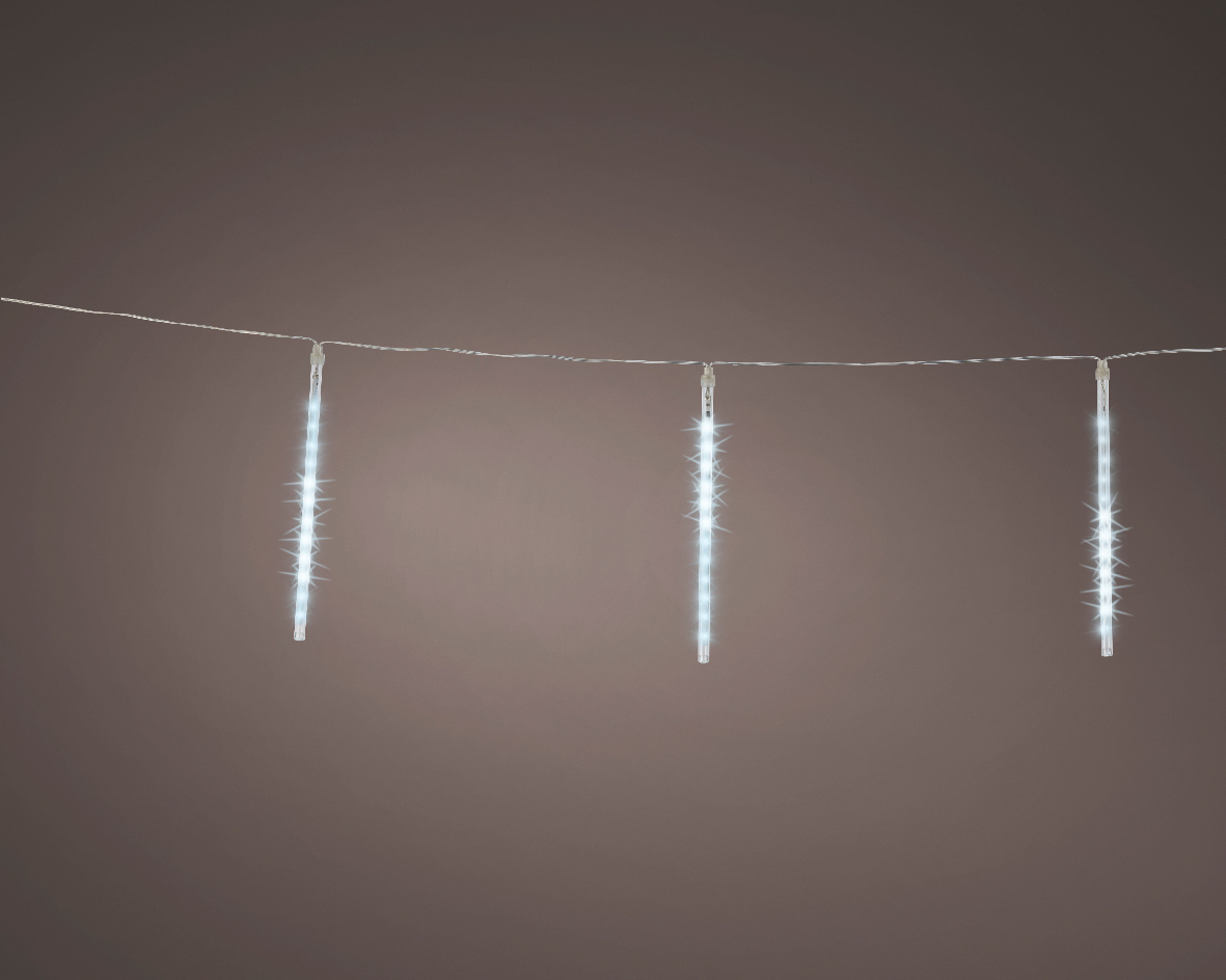 IJspegelverlichting - 2 meter - 6 ijspegels - koel wit - met druppel effect IJspegelverlichting - 2 meter - 6 ijspegels - koel wit - met druppel effect