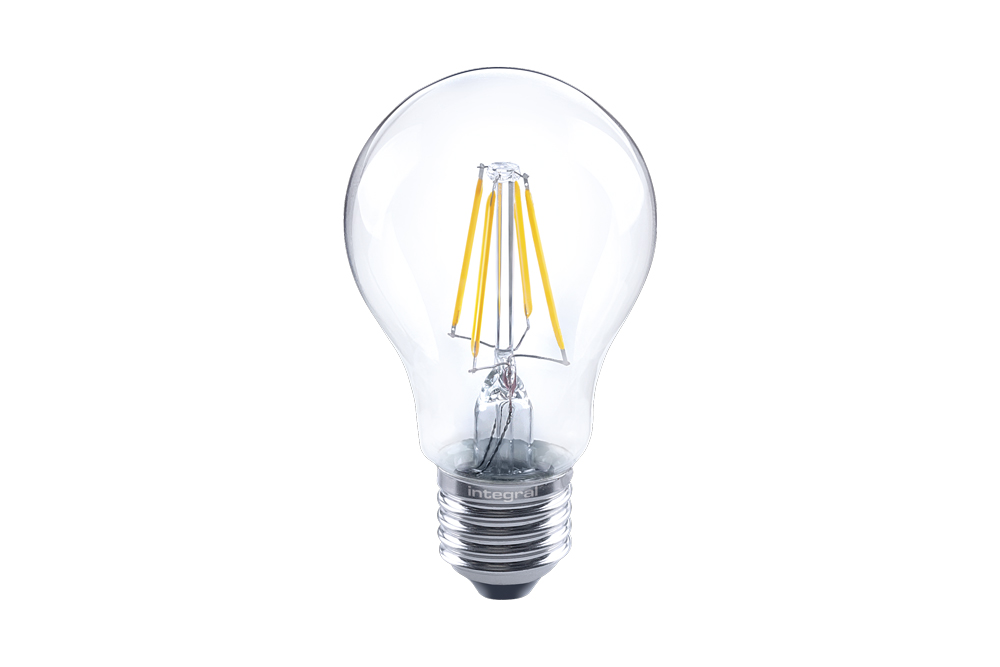 Dimbare E27 Standaard LED Lamp -Extra Warm Wit (2700K) -4.5 Watt, vervangt 40W Halogeen -Integral
