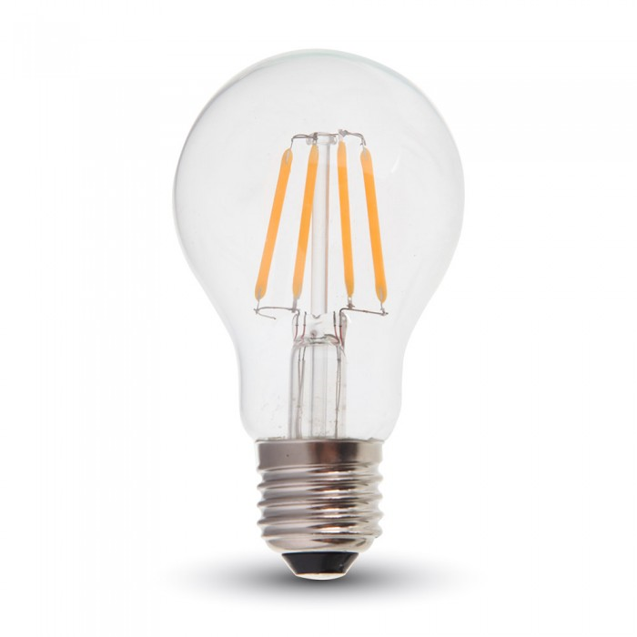 E27 Standaard LED Lamp -Warm Wit (3000K) -4 Watt, vervangt 40W Halogeen -V-Tac