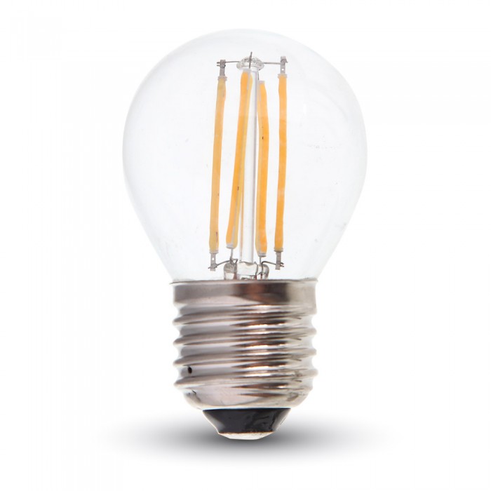 E27 Kogel LED Lamp -Daglicht (6000K) -4 Watt, vervangt 40W Halogeen -V-Tac E27 Kogel LED Lamp -Daglicht (6000K) -4 Watt, vervangt 40W Halogeen -V-Tac