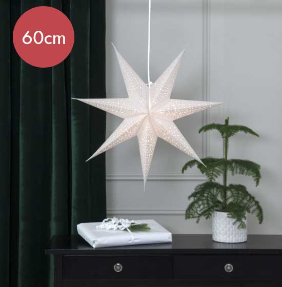 Grote witte kerstster  Blinka --Kerstdecoratie