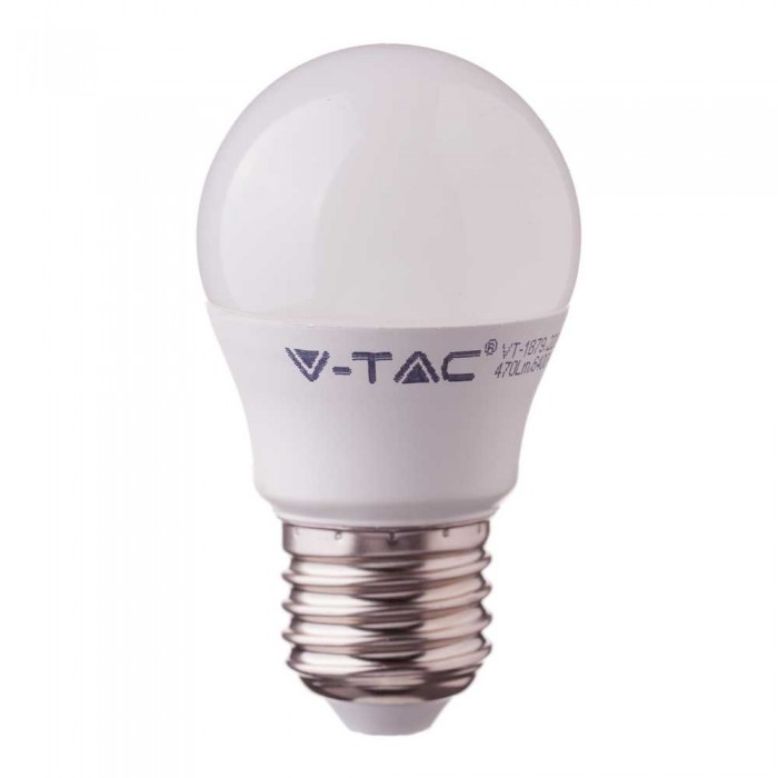 E27 Kogel LED Lamp -Warm Wit (3000K) -5.5 Watt, vervangt 40W Halogeen -Samsung