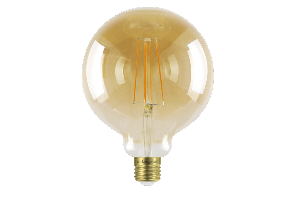 Dimbare E27 Bol XXL LED Lamp -Super Warm Wit (< 2200K) -5 Watt, vervangt 40W Halogeen -Integral
