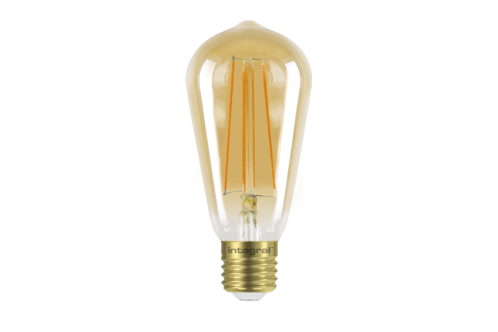 Dimbare E27 Druppel LED Lamp -Super Warm Wit (< 2200K) -5 Watt, vervangt 40W Halogeen -Integral