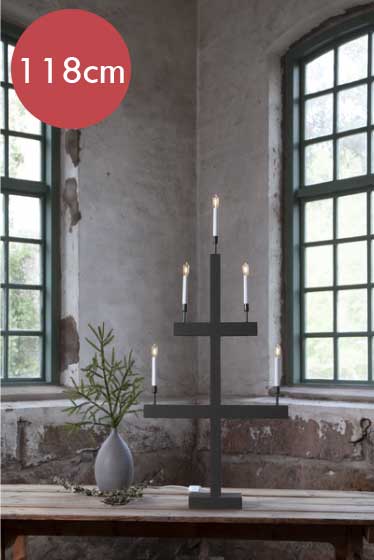 Design LED kandelaar -118cm  -lichtkleur: Warm Wit -met stekker -Kerstdecoratie