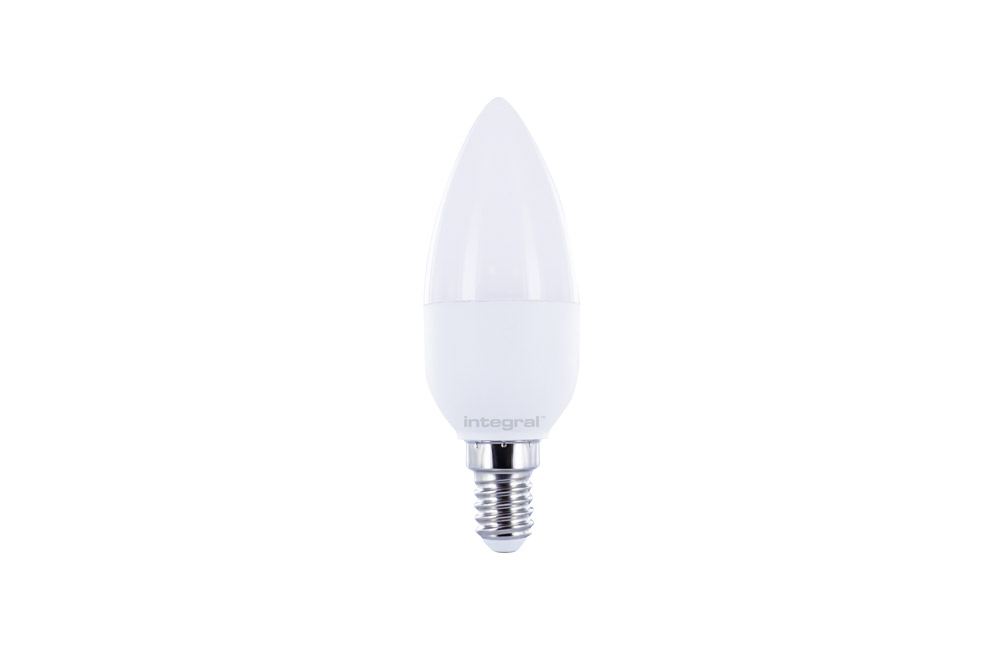 Dimbare E14 Kaars LED Lamp -Integral WarmTone -6 Watt, vervangt 40W Halogeen -Integral