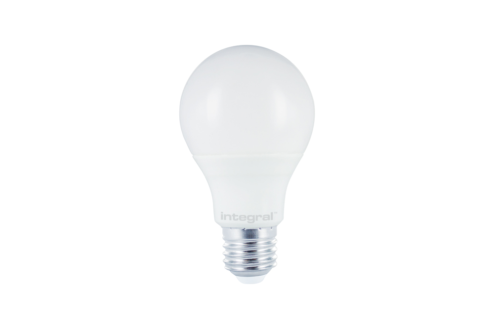 E27 Standaard LED Lamp -Extra Warm Wit (2700K) -6 Watt, vervangt 40W Halogeen -Integral