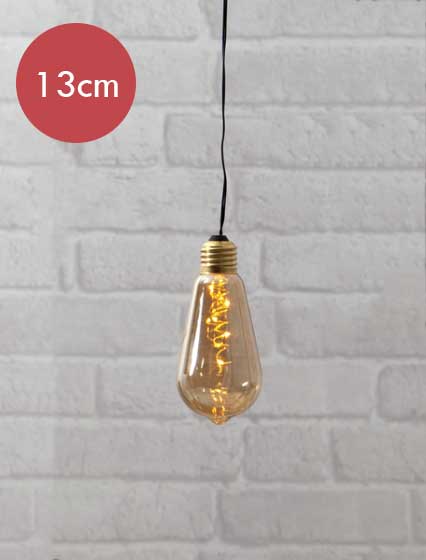 Hangende LEDlamp Glow -amber -lichtkleur: Warm Wit -Werkt op batterijen -Met timer functie -Kerstdecoratie