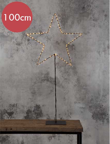 Tafellamp Ster -100cm -lichtkleur: Warm Wit -met stekker -Kerstdecoratie