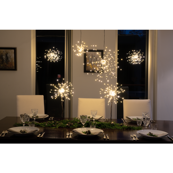 Poolster zwart met 72 micro LED lampjes - Ø 45CM Poolster zwart met 72 micro LED lampjes - Ø 45CM