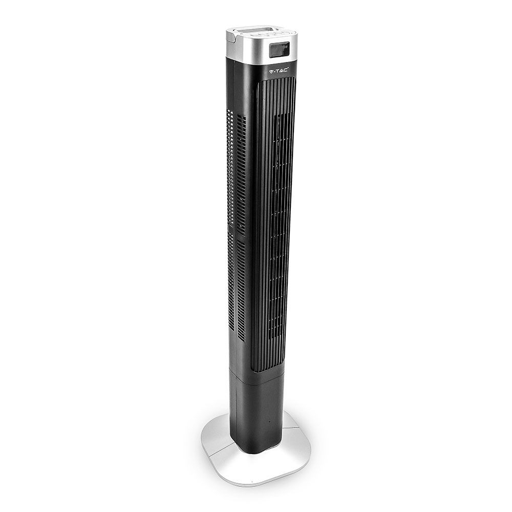 V-tac VT-5546 55W Grote Torenventilator -Zwart - 3 standen -116CM hoog - Afstandsbediening - Sleep mode