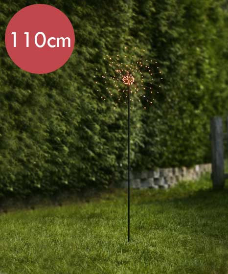 Buitendecoratie Fireworks -110cm - 160 LEDs -Ook geschikt voor buiten -lichtkleur: Warm Wit -Kerstdecoratie