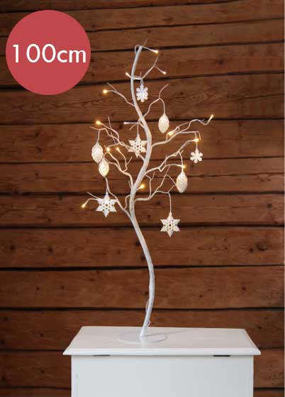 Moderne Kerstboom Decora -100cm -lichtkleur: Warm Wit -Kerstdecoratie