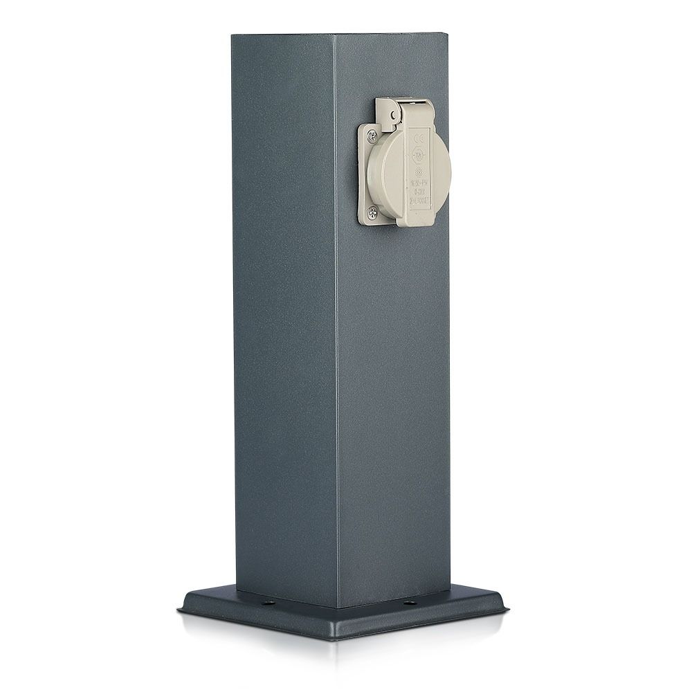 V-tac VT-1155-2 Tuinpaal met 2 stopcontacten - IP44