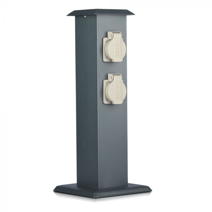 V-tac VT-1155-4 Tuinpaal met 4 stopcontacten - IP44