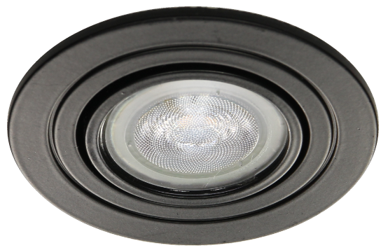 Platte inbouwspot Cent -Rond Zwart -Extra Warm Wit -Dimbaar -3.8W -RTM Lighting LED Platte inbouwspot Cent -Rond Zwart -Extra Warm Wit -Dimbaar -3.8W -RTM Lighting LED