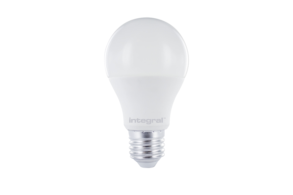 E27 Standaard LED Lamp -Helder Wit (5000K) -8.6 Watt, vervangt 60W Halogeen -Integral