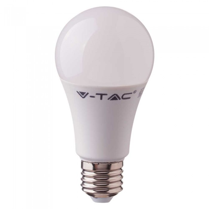 E27 Standaard LED Lamp -Koel Wit (4000K) -9 Watt, vervangt 60W Halogeen -V-Tac