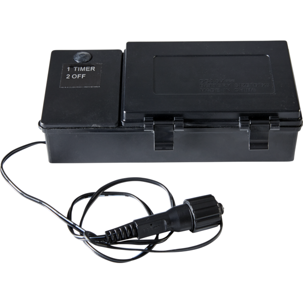 Batterij adapter -Ook geschikt voor buiten -Werkt op batterijen -Met timer functie -Kerstdecoratie