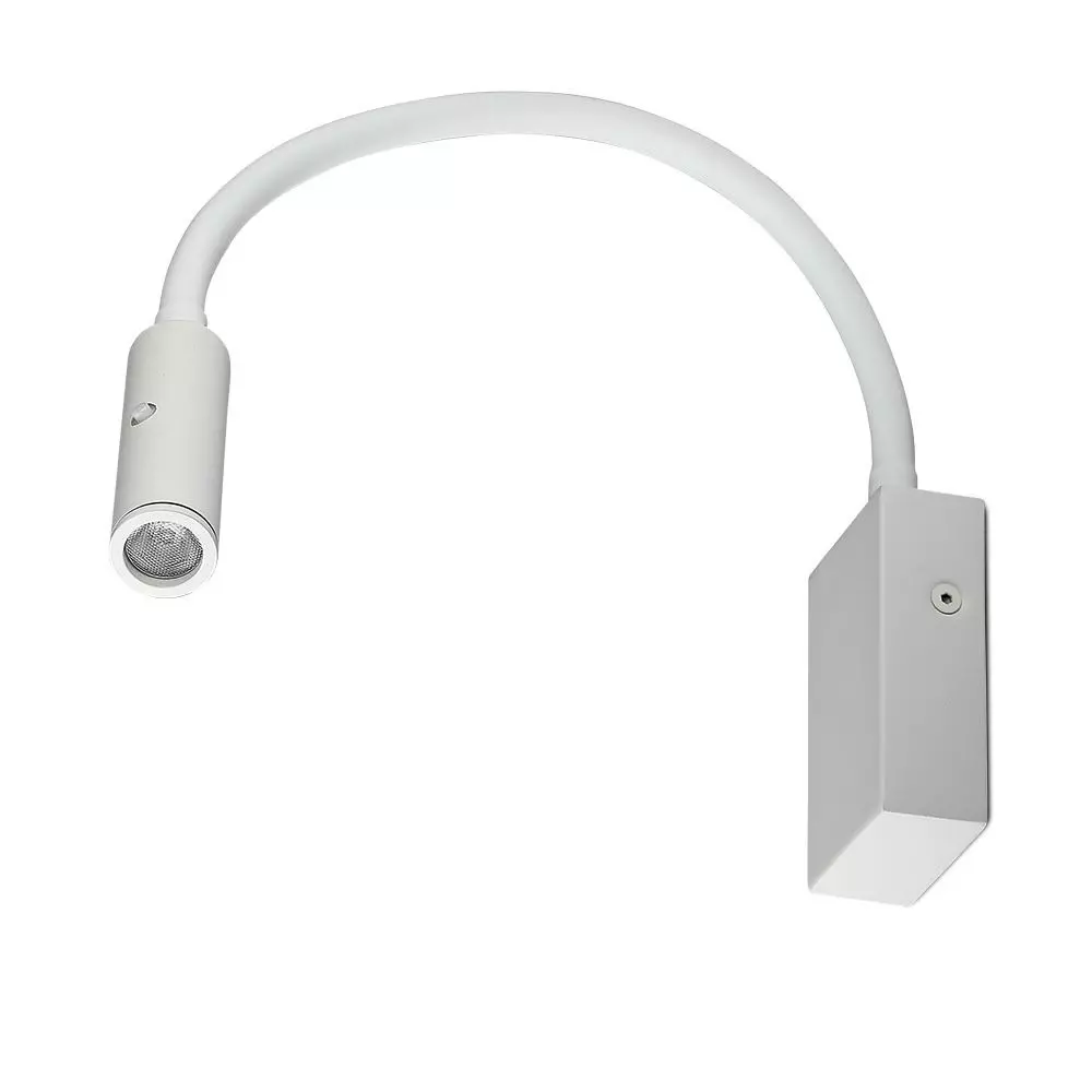 V-tac VT-2913 led Lees lamp - wandlamp - Wit - 3W - 180 Lumen - 3000K - Ideaal voor naast je bed