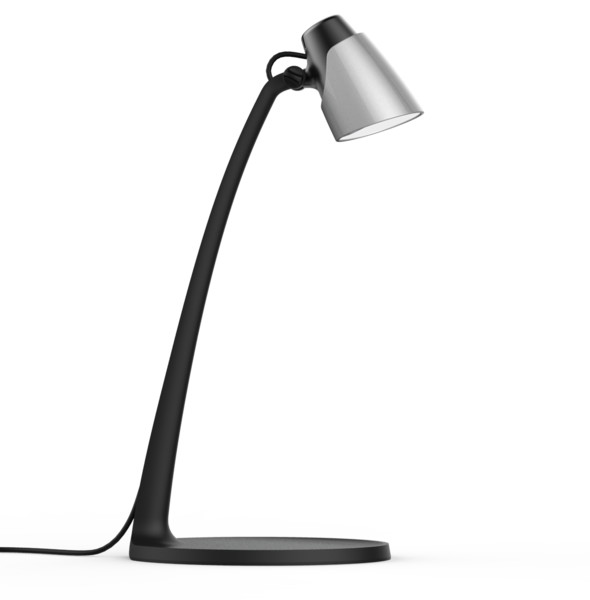Bureaulamp Sari | Zwart/Zilver