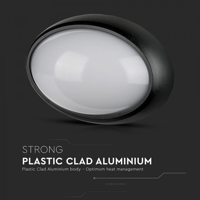 Zwart ovale Dome LED plafondlamp