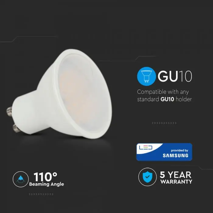 Spot - GU10 - 4,5W - Daglicht - 6500K