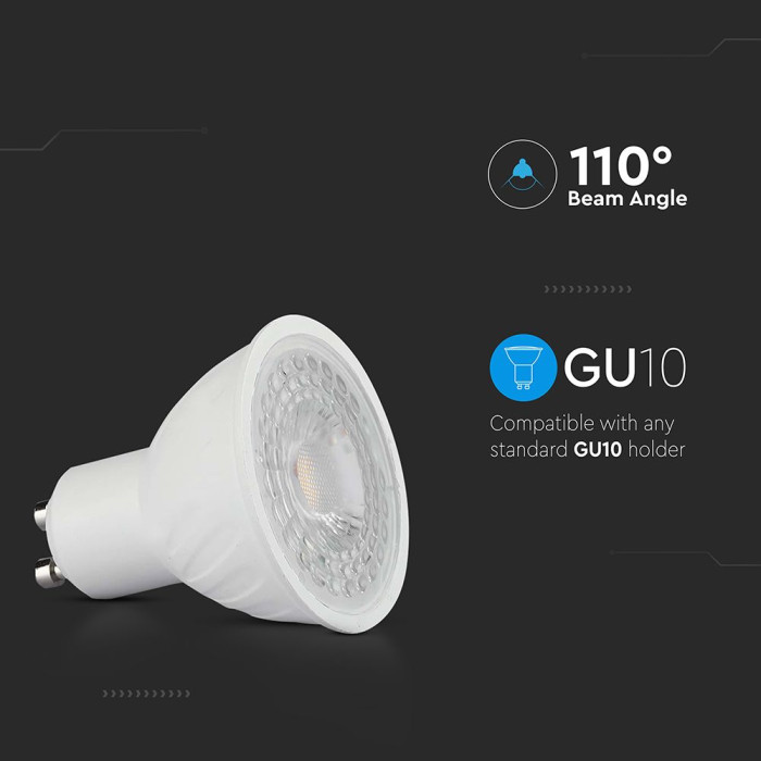 Spot - GU10 - 6W - Warm Wit - 3000K