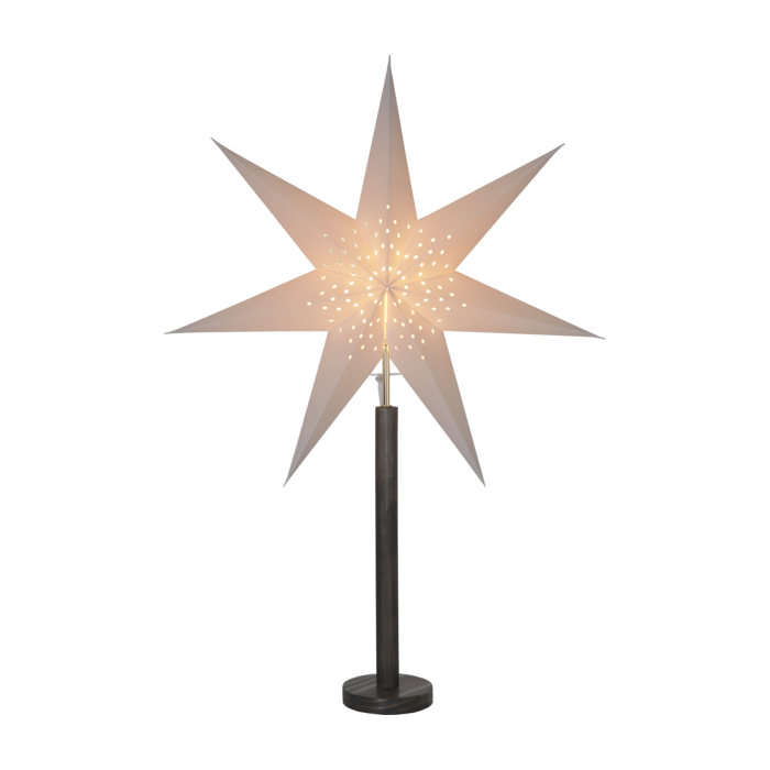 Bruine kerstster Elice met E14 fitting - 85 cm