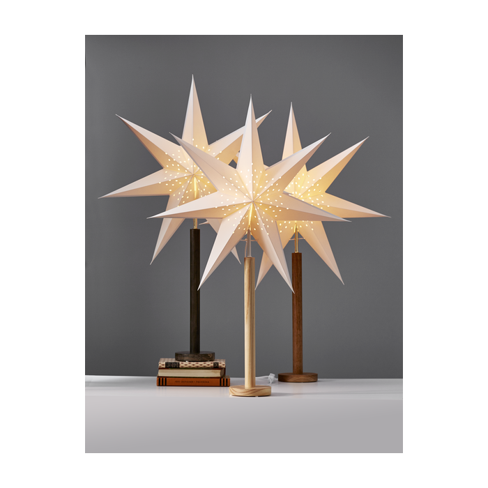 Bruine kerstster Elice met E14 fitting - 85 cm