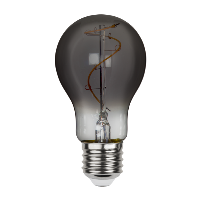Standaard bol - E27 - 3W - Super Warm Wit <2200K - Filament - Rookglas