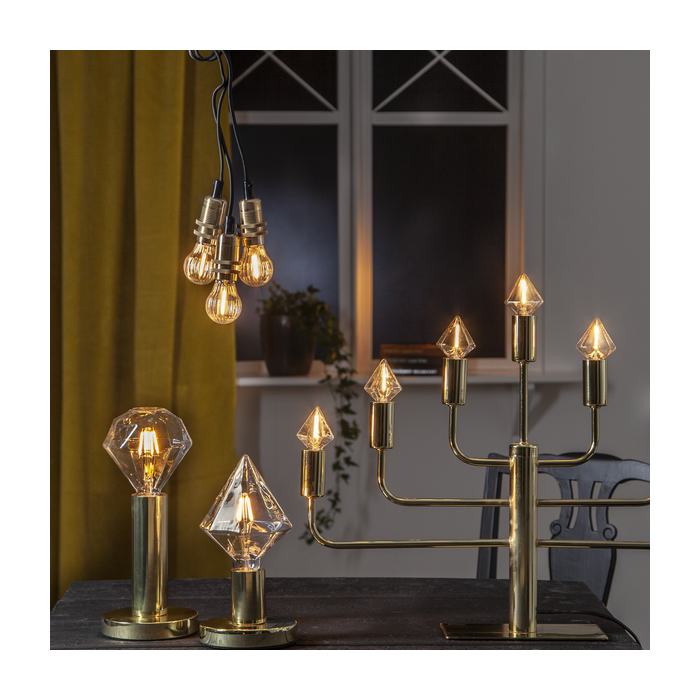 Soft Glow Diamant lamp - 1.65W - E27 - Super Warm Wit - 2200K