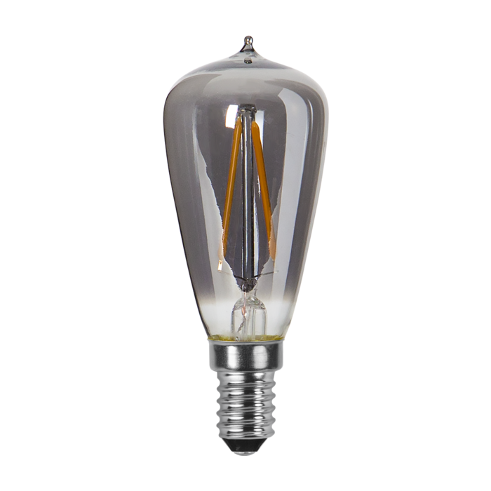 Kogellamp - E14 - 1.6W - Super Warm Wit <2200K - Filament - Rookglas