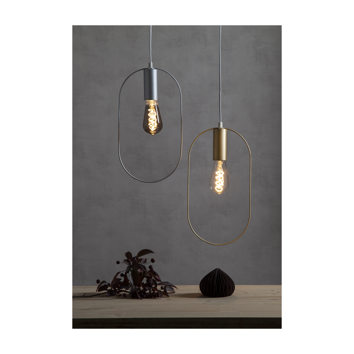 Druppel-Edison lamp - E27 - 2W - Super Warm Wit <2200K - Dimbaar - Filament - Rookglas