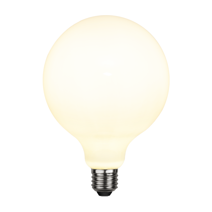 3 standen - G125 Globelamp - E27 - 7.5W - Extra Warm Wit - 2700K - Opaal