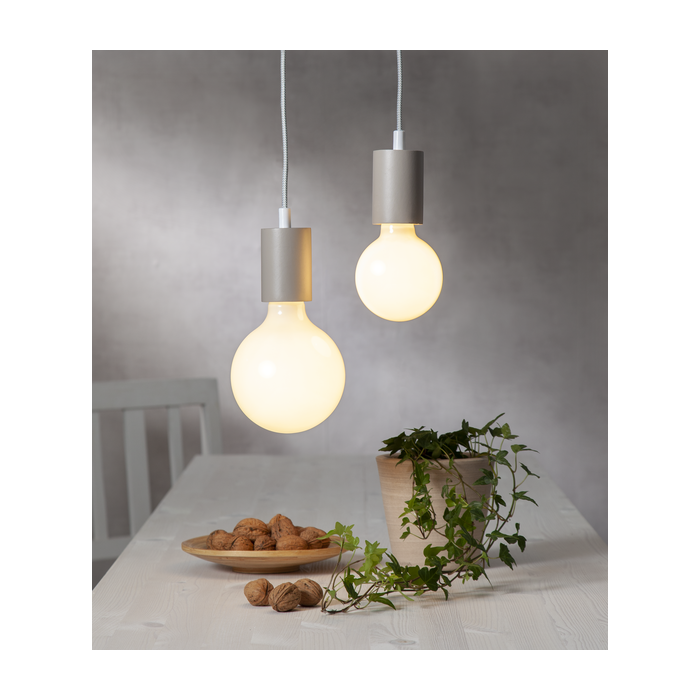 3 standen - G125 Globelamp - E27 - 7.5W - Extra Warm Wit - 2700K - Opaal
