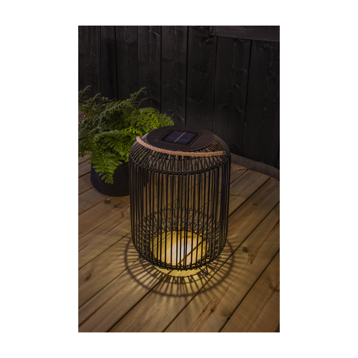 Solar Windlicht “Deco Sunlight Zwart” 