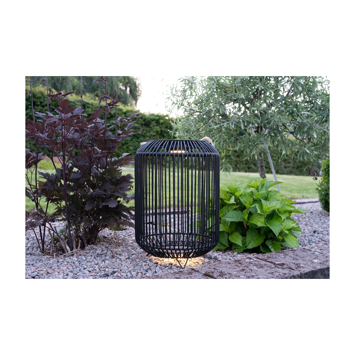 Solar Windlicht “Deco Sunlight Zwart” 