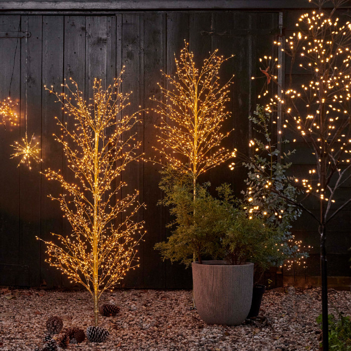 Micro LED kerstboom op voet - 1350 LEDs - 150 cm