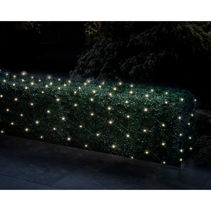 Netverlichting - 2 x 2 meter - 180 LEDs - Warm wit