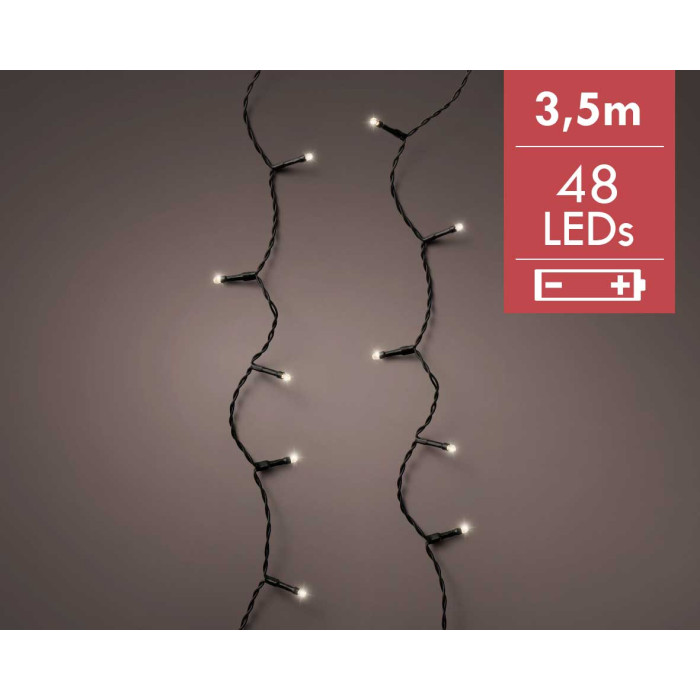 Kerstverlichting op batterij - 3,5M - 48 lampjes
