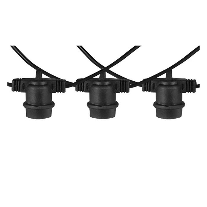 LED Prikkabelset 20M - 20 E27 lampen 1W 2400K
