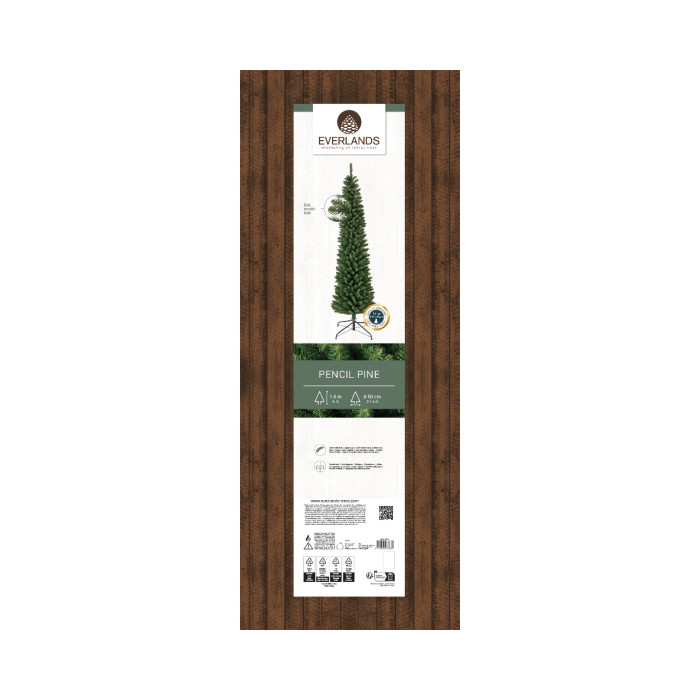 Everlands  Pencil kerstboom groen - 180 cm