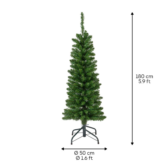 Everlands  Pencil kerstboom groen - 180 cm