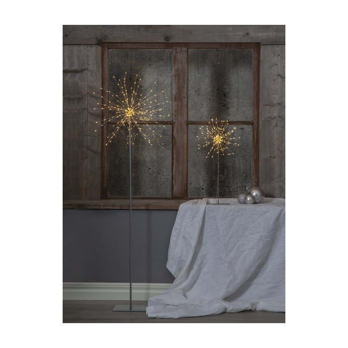 Staande lamp "Fireworks" - 130cm - 200 LED lampjes - Zilver