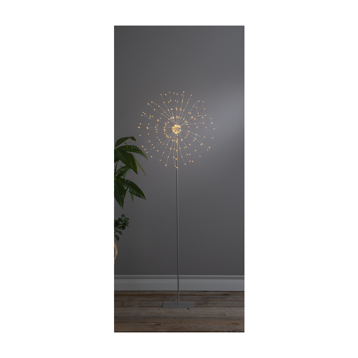 Staande lamp "Fireworks" - 130cm - 200 LED lampjes - Zilver